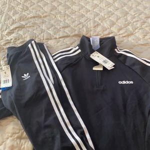 Adidas sweat pants and top